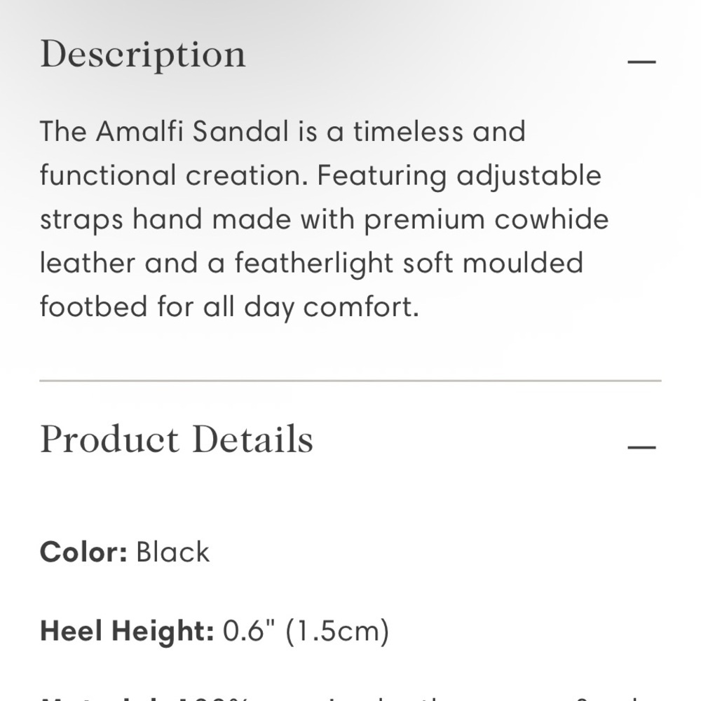 New Liberte Leather The Amalfi Sandal Black Double Strap Sandals-Various Sizes — image 6 of 8